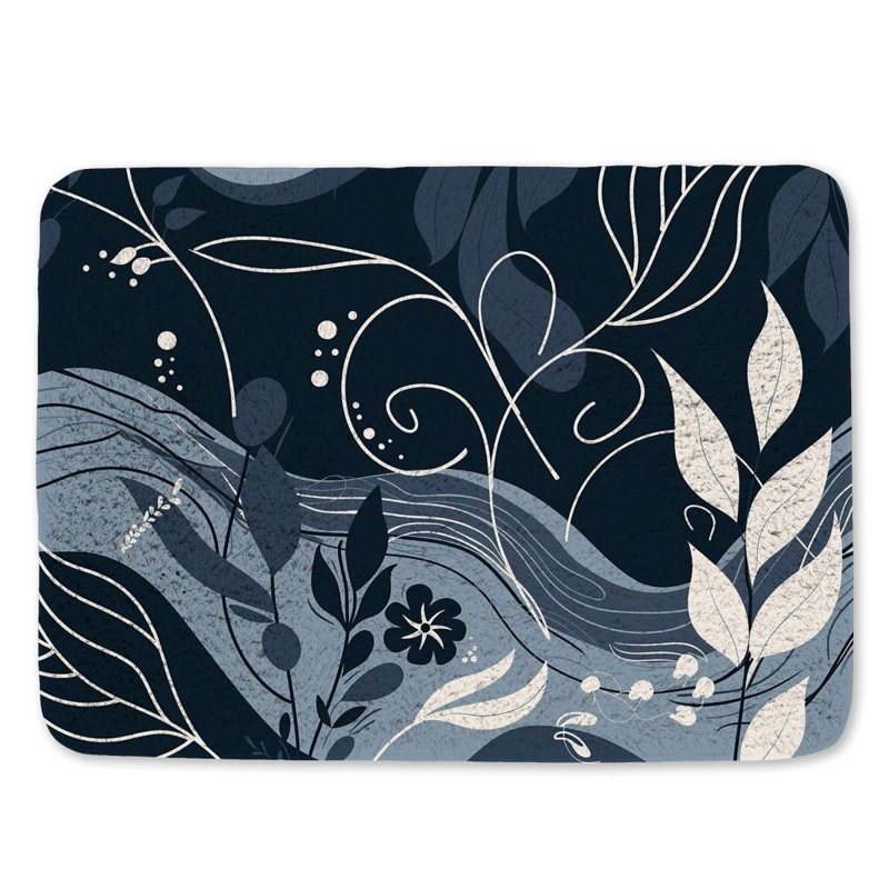 Tapis de bain en microfibre / microsuède Darol, L 17 po x L 24 po