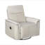 Mobilier de salon pivotant en cuir de luxe luxueux avec fauteuil inclinable 1 pièce taupe-121071727