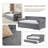 Double Size Upholstered Daybed Frame with Pull Out Trundle Bed, Slatted Sofa Bed with Side Storage Pocket for Guest Room Living Room-1758319737