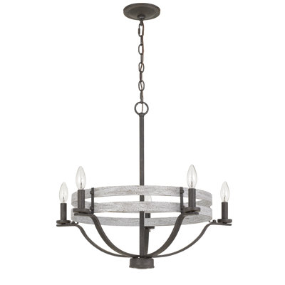 Lustre empire de style bougie à 5 lumières Péninsule