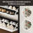Multifunctional Narrow Flip-Flop Shoe Cabinet With 3 Doors And 2 Drawers, Freestanding Shoe Cabinet With Adjustable Dividers, For Entrance Halls And Corridors-1609062547