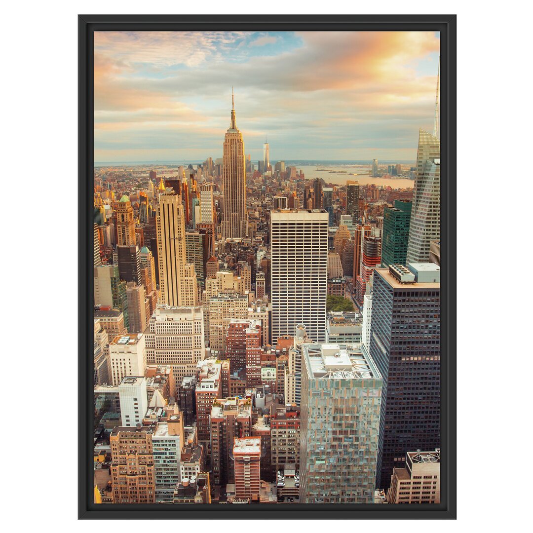 Gerahmtes Wandbild New York Skyline