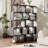 Geometric Bookcase 62.6'' H Geometri 5-Tier Bookcase (Set of 2)-663637676