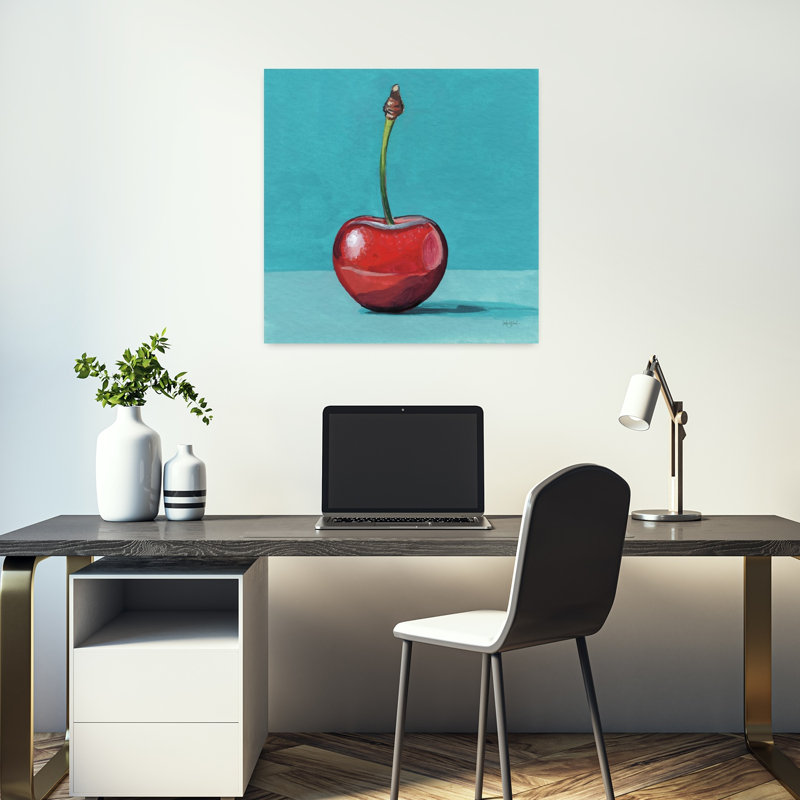 Art contemporain Art contemporain cerisier, H 18 po x l 18 po