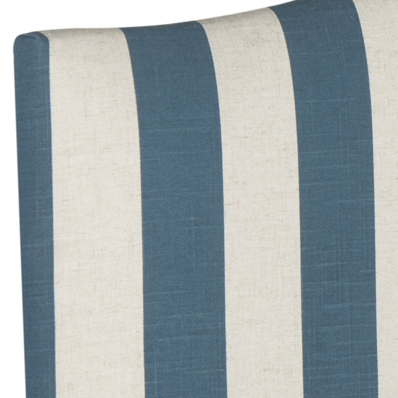 Little Deer Isle Upholstered Headboard, Navy/White, Full