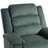 Ameiah Upholstered Gray Green Corduroy Manual Push Back Recliner Chair with Wingback-381254192