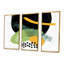Minimal Retro Abstracts I - ensemble d'art moderne sur toile encadrée moderne de 3-385563247-385563243