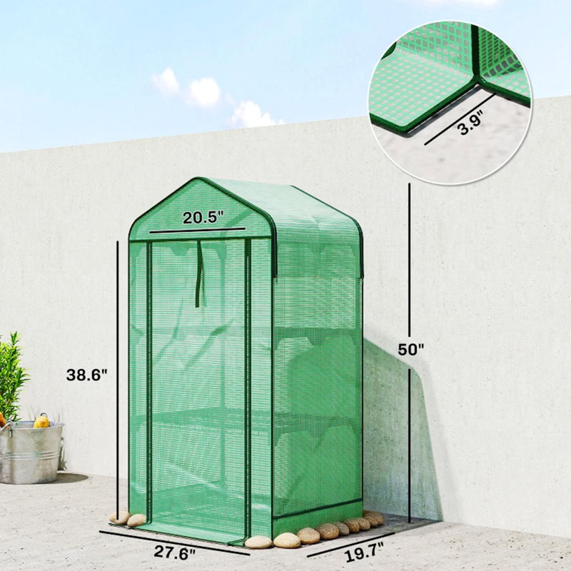 Petite serre, mini serre pratique, Vert / Vert foncé