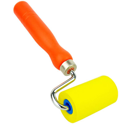 Wallpaper/Vinyl Wrap/Window Film Installation Soft Seam Roller – Safe Mark-Free, Efficient Comfortable, 2.4inch Sponge Head, 7.9inch Length