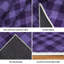 Tapis transparent clair lavable à la machine, tartan violet clair et intérieur-133685353