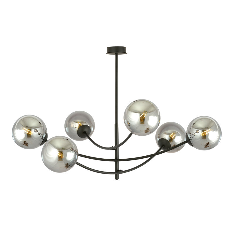 Sardis 6 - Light Sputnik Chandelier, Graphite