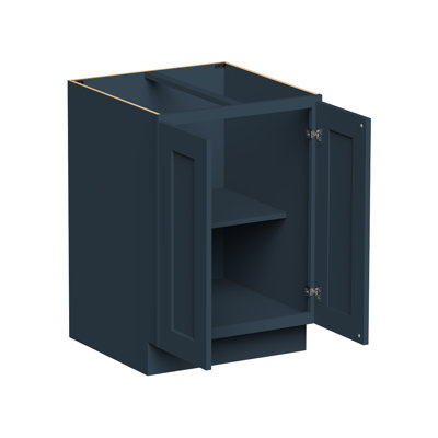 Armoire de cuisine à porte pleine grandeur L 24 po x P 24 po x H 34,5 po prête à assembler