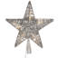 10 Light x 12.5" LED 5 Point Star Tree Top, Warm White LED Mini Lights.-1256982526