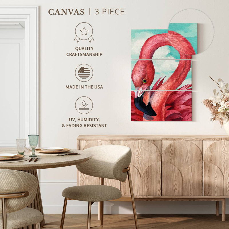 Brampt Fab Flamingo, 74" H x 48" W