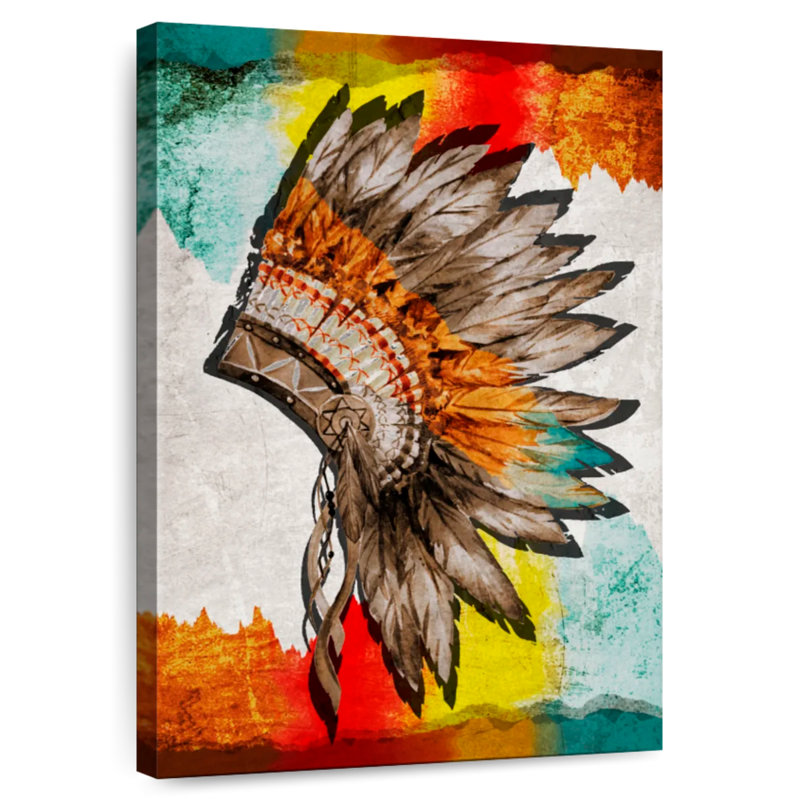 Lelar Native American Headwear, 36" H x 24" W