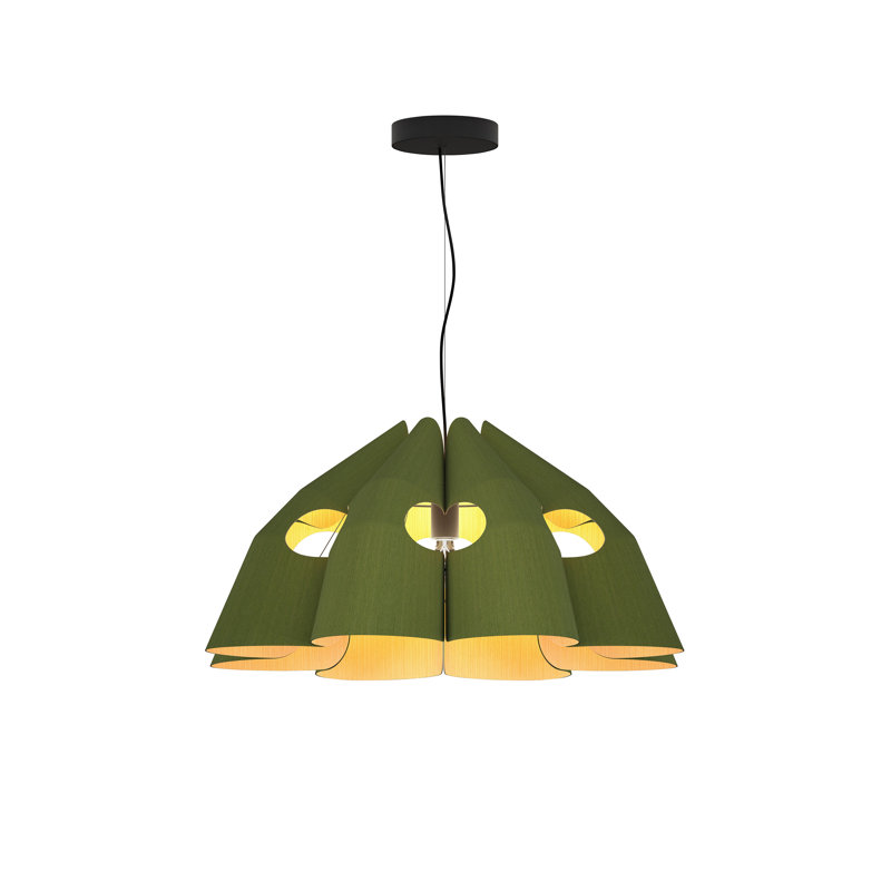  Luminaire suspendu 1 lumière Empire, Vert