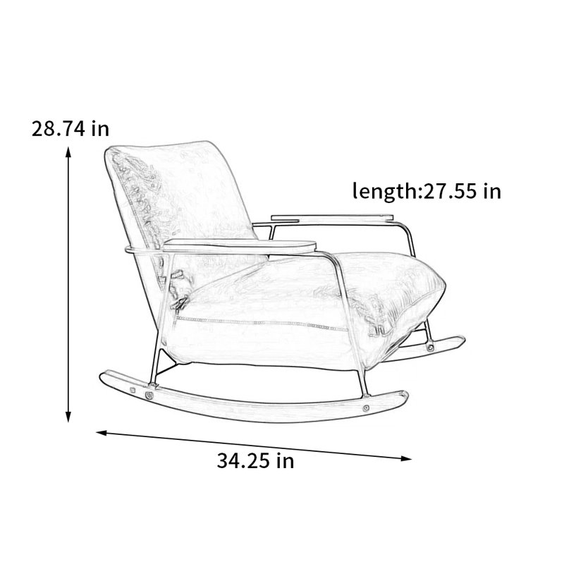 Chaise berçante Home
