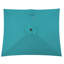 Parasol de marché rectangulaire 6,5 pi x 10 pi turquoise avec inclinaison à bouton-poussoir pour abat-jour de patio à 360 degrés, inclinable, - auvent pour piscine, cour arrière et - sans base incluse-129983375
