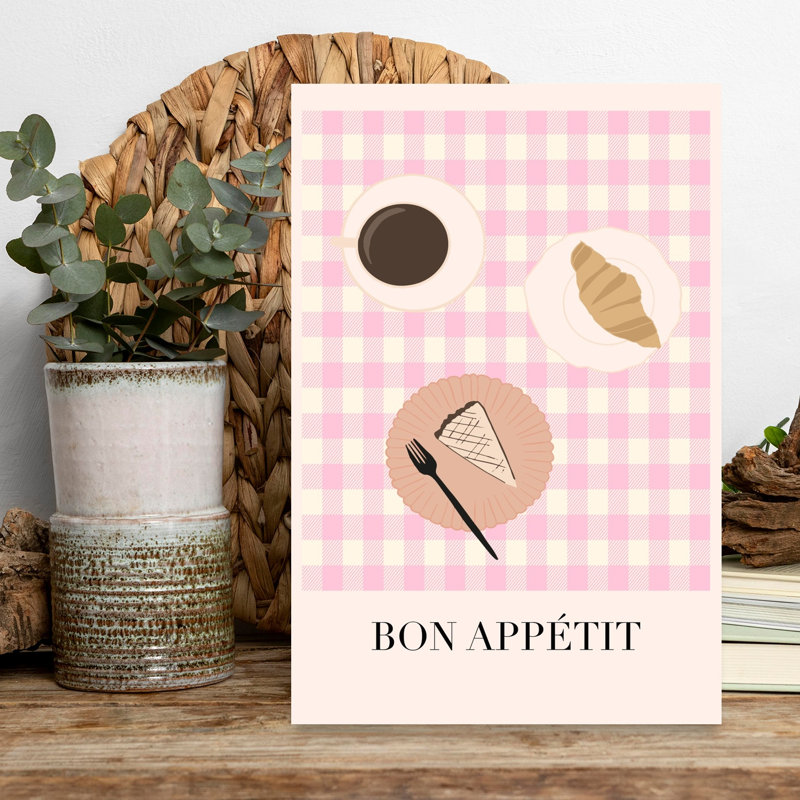 Affiche murale Bon appétit Petit-déjeuner, H 18 po x l 12 po