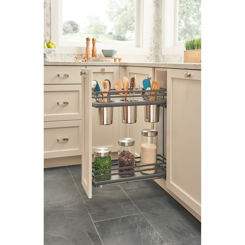 Rev-A-Shelf Two-Tier Utensil Pull Out Organizers with Soft Close