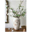 Vase cylindrique en céramique 7 7 po x 7,9 po x 13,8 po avec motif botanique brun