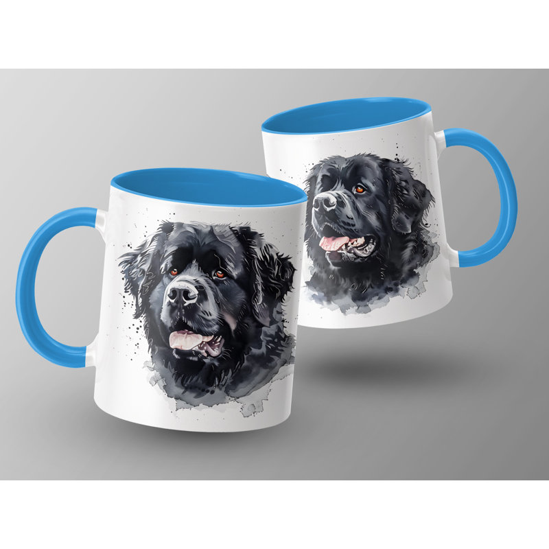 Ceramic Coffee Mug, 3, Light Blue