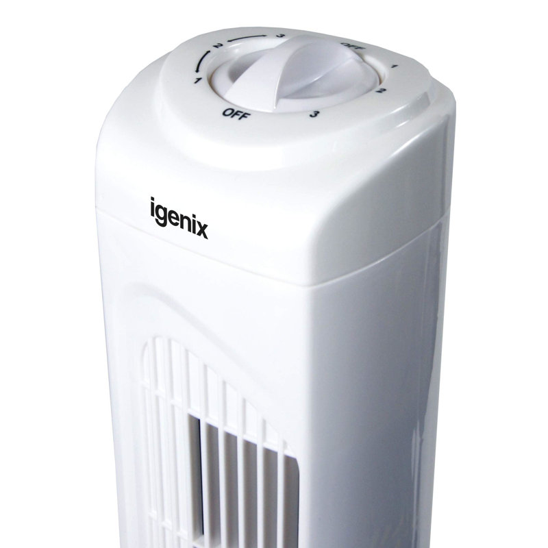 Igenix 29 Inch Tower Fan White, White