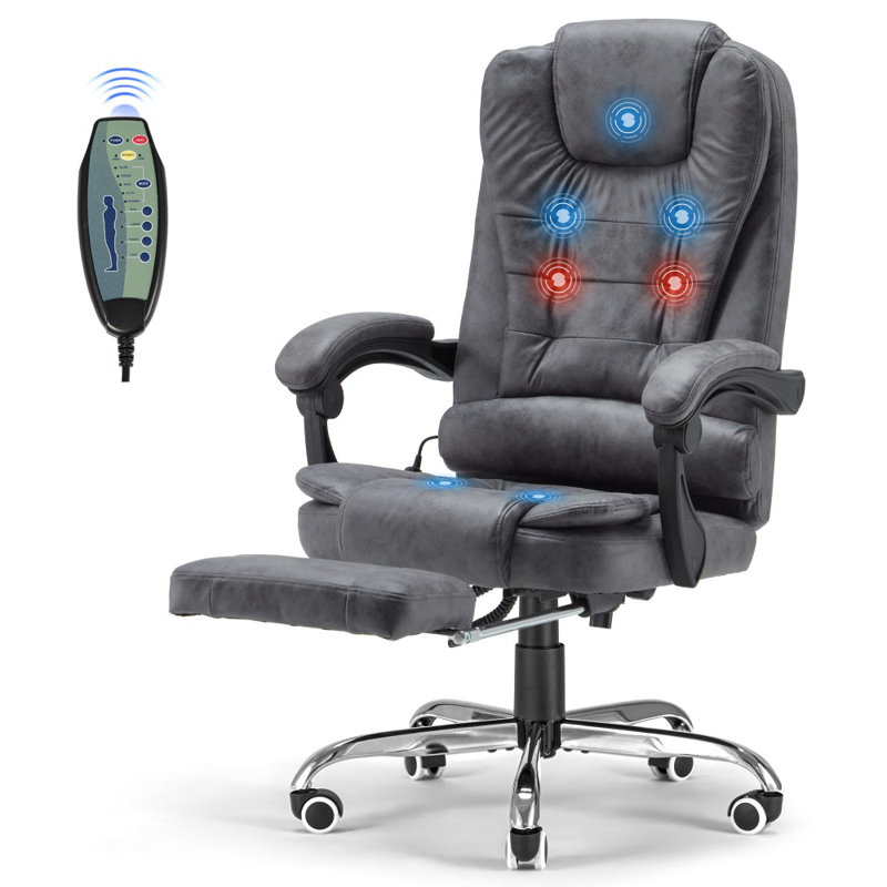Linen Office Chair, Grey