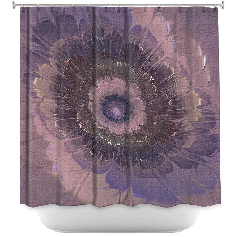 Shower Curtain, Purple/Gray