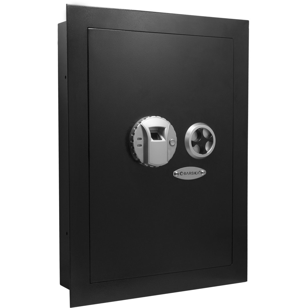 0.52 CUBIC FT LEFT OPENING BIOMETRIC WALL SAFE Barska