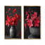 Ensemble de 2 pièces d'art mural rouge et gris fuchsia I - Fuschia-617127420-617127422-617127423