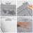 15.75 In. X 23.62 In. Flocked Bath Rug Mat, Non Slip, Soft And Highly Absorbent Floor Mats For Bathroom, Gray