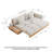 Grimpante 102.3" Beige Cotton Linen Sleeper Upholstered Sofa Bed,with MDF frame-108998199