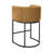 26" Upholstered Metal Barrel Counter Bar Stool-340202073-341230627