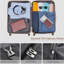 Ensemble de 4 valises 4 pièces - 20 po, valise à carreaux 28 po avec sac de toilette TSA Wet-Dry