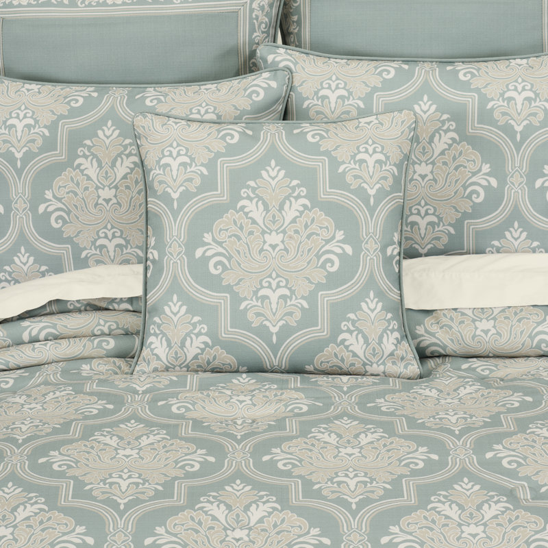 Coussin décoratif carré Tranquility 20 po Aqua