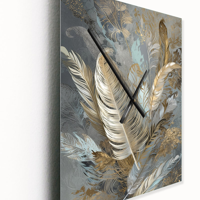 Horloge murale Ilowell - Glam Feather, Grand