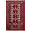 Tapis de couloir rouge en laine noué à la main de conception unique 2 pi 6 po x 3 pi 6 po Gavi