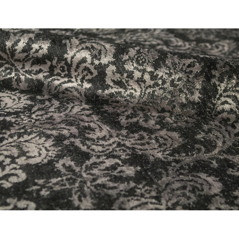 Wool Damask Area Rug