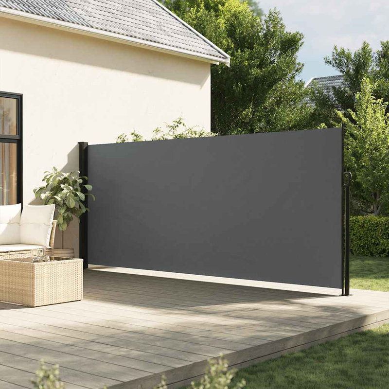 Vidaxl Retractable Side Awning, Anthracite, 78.7" x 196.9"