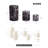 Glass Candle Holders Set Of 3, Cylinder Vases For Rustic Table Centerpieces-439822133