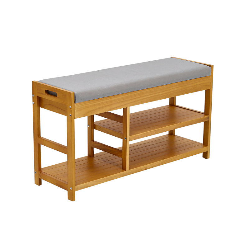 Jonestown Linen Upholstered Storage Bench, Natural
