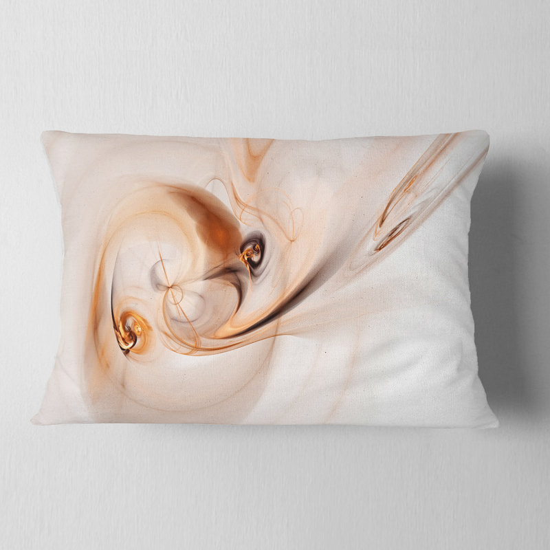 Spirale nébuleuse espace magenta - coussin abstrait imprimé, Rectangulaire, Mauve, 12 po x 20 po
