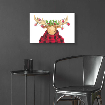 «Christmas Moose» par - Impression sans cadre