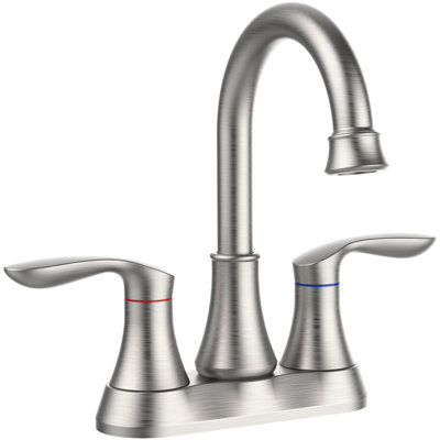 Robinet de lavabo pour salle de bain en nickel brossé avec rotation à 360 degrés, corrosion, conception à levier en nickel, écoénergétique, finition