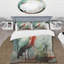 Ensemble de housse de couette Flamingo Elegance III rose et vert-101243529