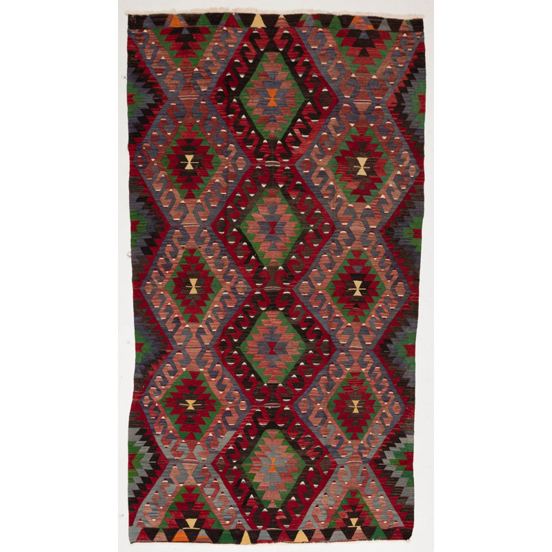 Flatweave Ikat Area Rug