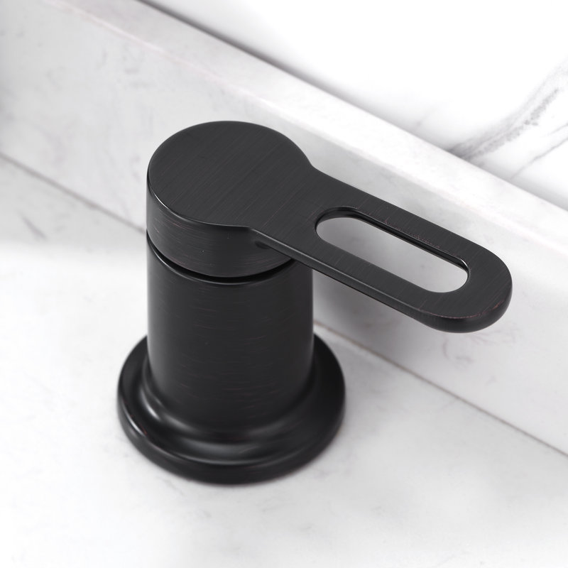 Widespread Bathroom Faucet with Drain Assembly, Oil Rubbed Bronze