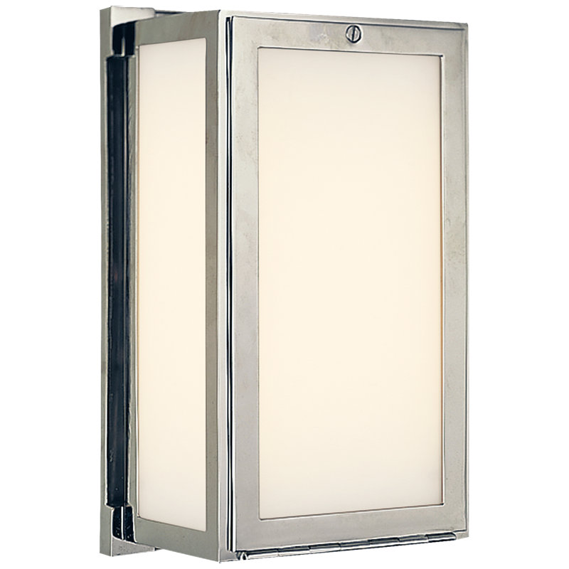 Thomas O'Brien Mercer Short Box Light, Polished Nickel