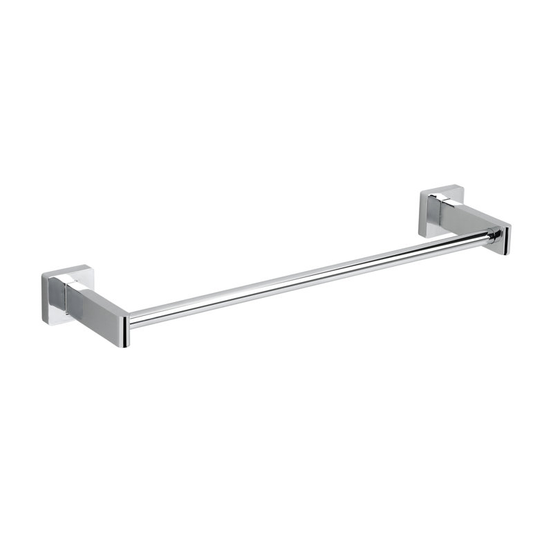 Barre à serviettes murale moderne 18" à carré dissimulé Universal, Chrome